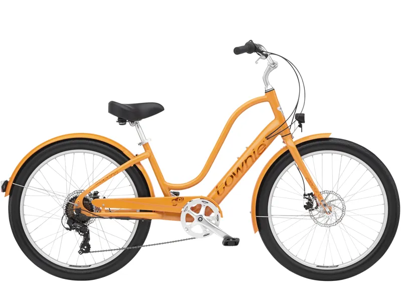EX DISPLAY Electra Townie Go! 7D EQ Step Thru Medium Electric Bike 2023 in Orange 